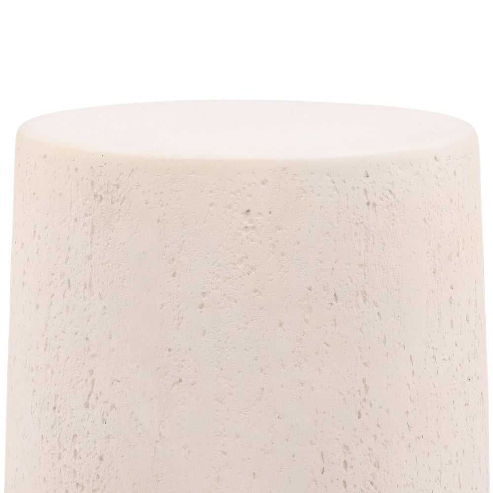 Merrin Ivory Outdoor Side Table, detail 1 view