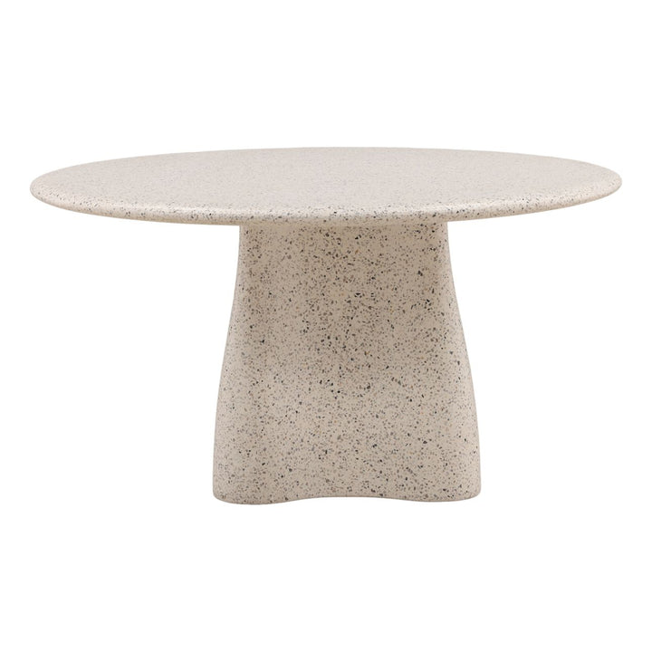 Hana Terrazzo Outdoor Dining Table, back view