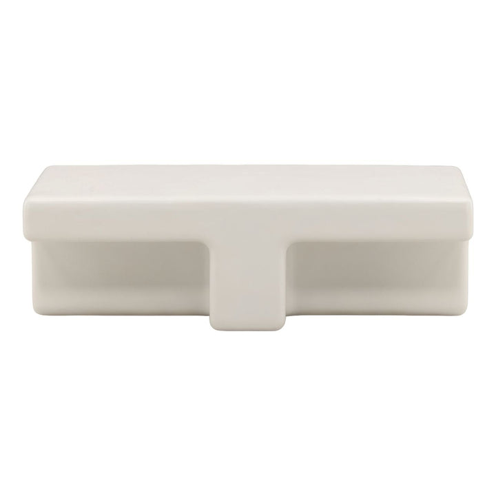 Teon White Outdoor Coffee Table, front view