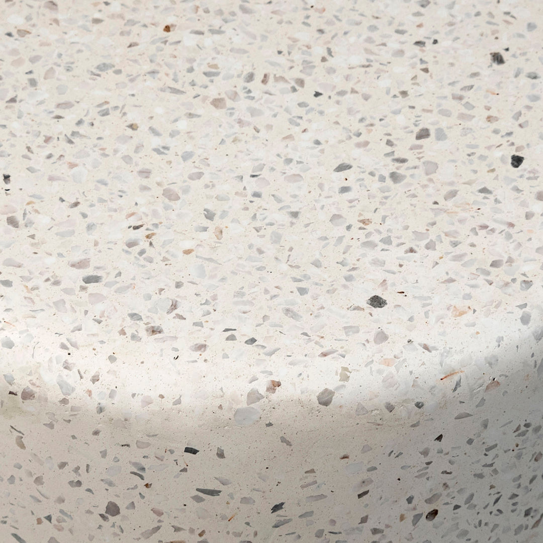 Adria Terrazzo Outdoor Side Table, detail 1 view