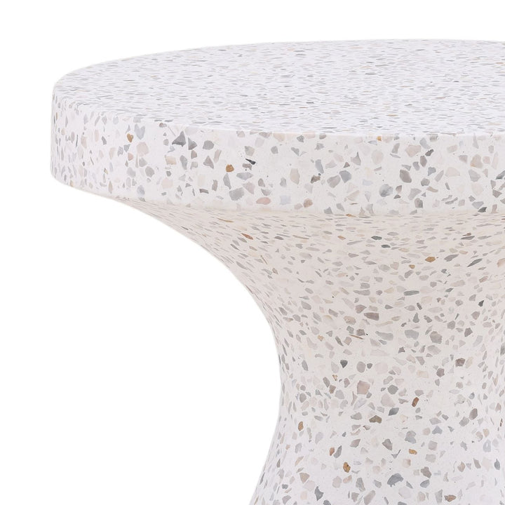 Sable Terrazzo Outdoor Side Table, detail 2 view