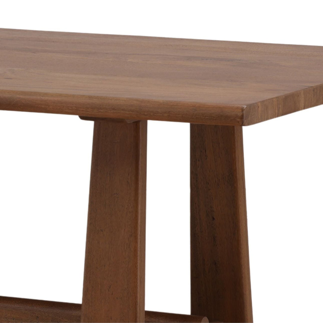 Linden Mango Wood and Steel Dining Table, detail 3 view