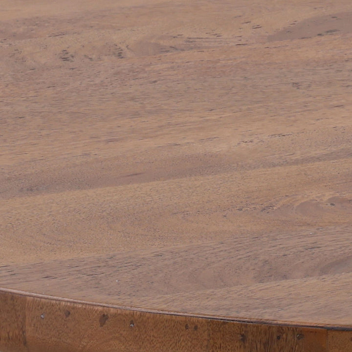 Calder Wood and Steel Coffee Table, detail 1 view