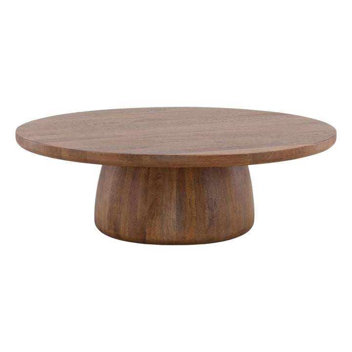 Calder Wood and Steel Coffee Table, three-quarter studio view