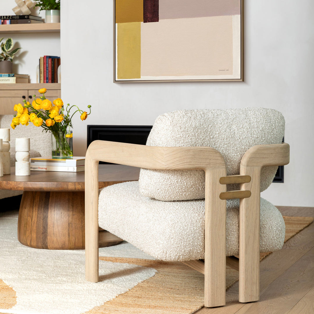 Calder Wood and Steel Coffee Table, alternate lifestyle view 1