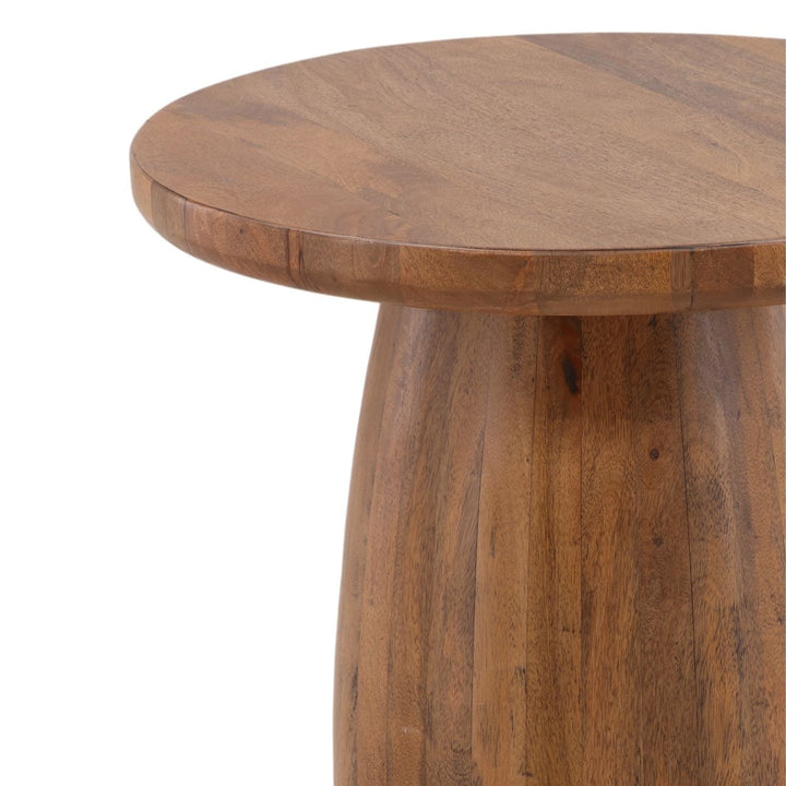 Calder Mango Wood Side Table, detail 1 view