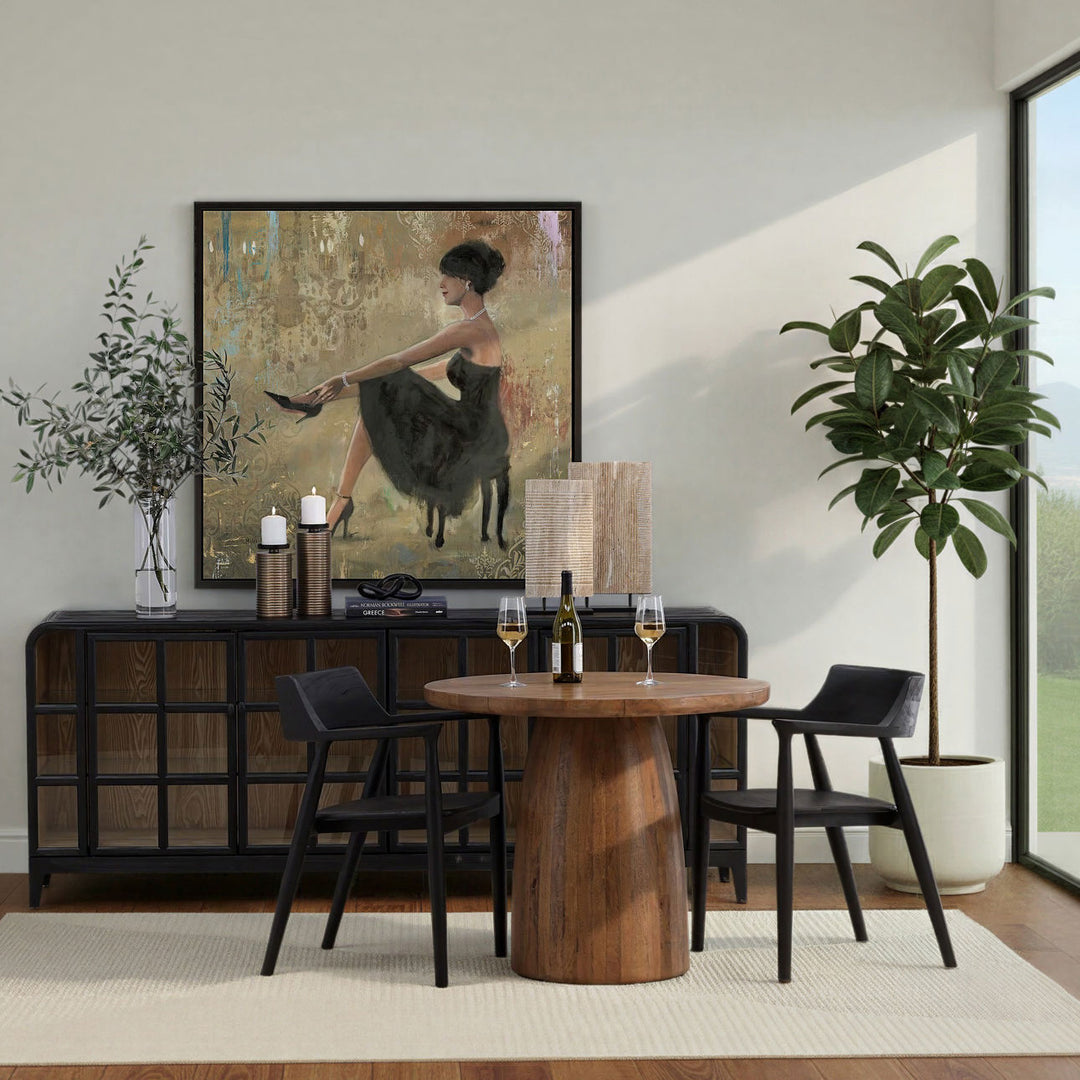 Armren Mango Steel Bistro Table, lifestyle view