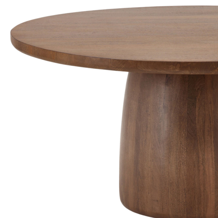 Armond Mango Wood and Steel Dining Table, detail 2 view