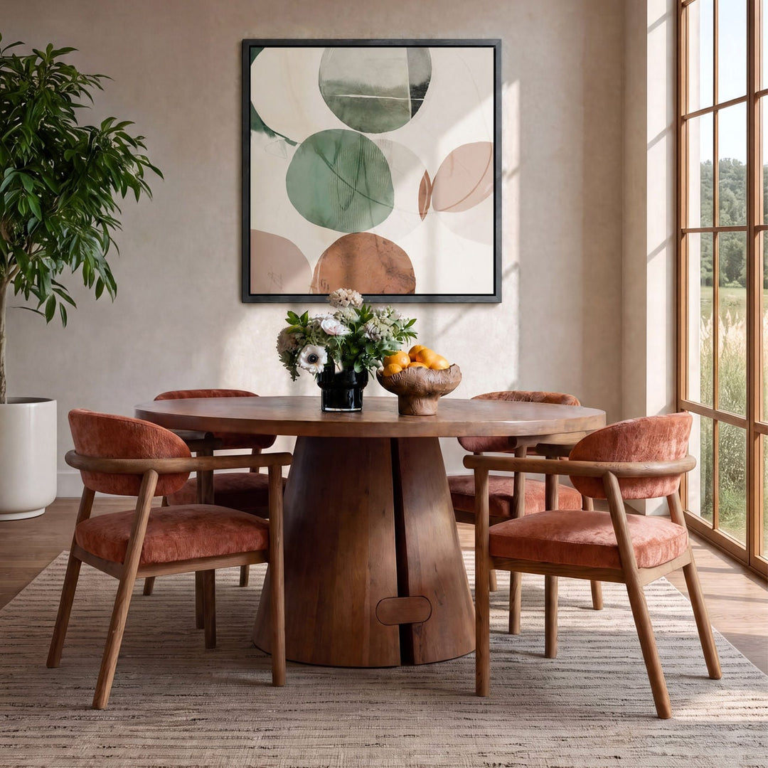 Bramble Mango Wood and Steel Dining Table, alternate lifestyle view 2