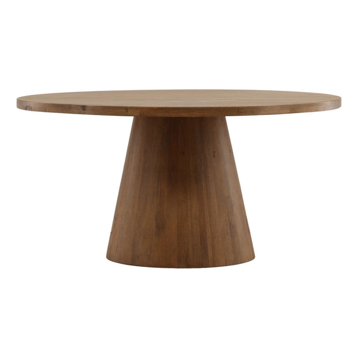 Bramble Mango Wood and Steel Dining Table, profile view