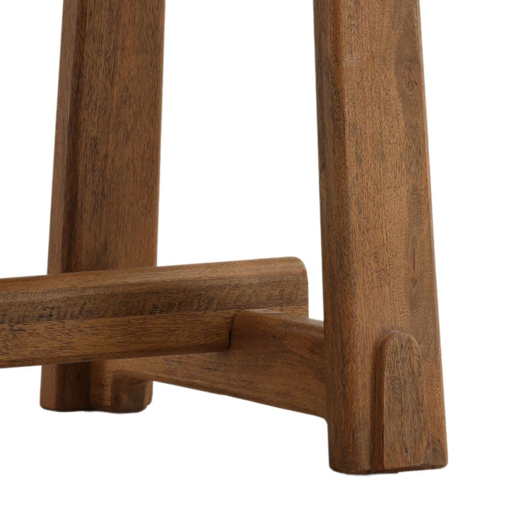 Callen Wood and Steel Side Table, detail 2 view
