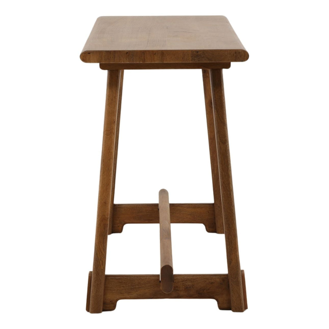 Lach Mango Wood Console Table, profile view