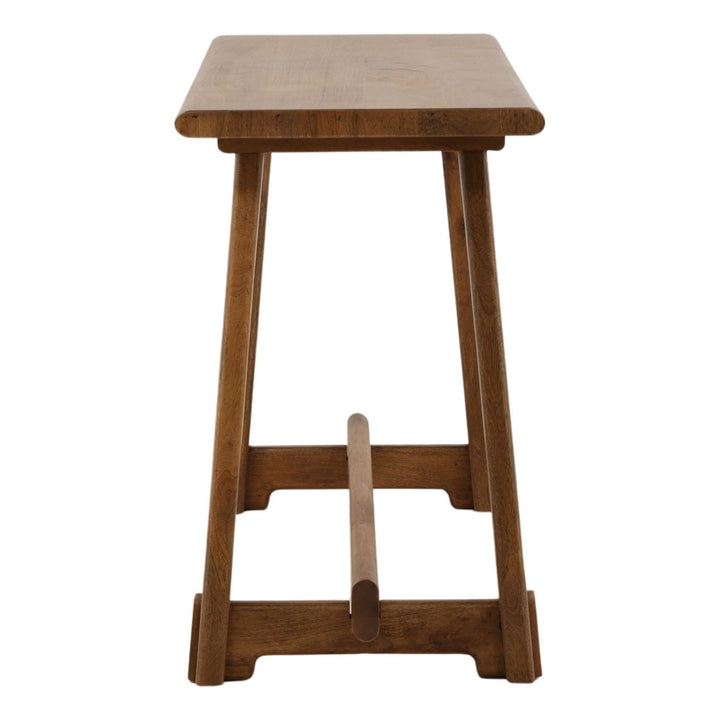 Lach Mango Wood Console Table, profile view