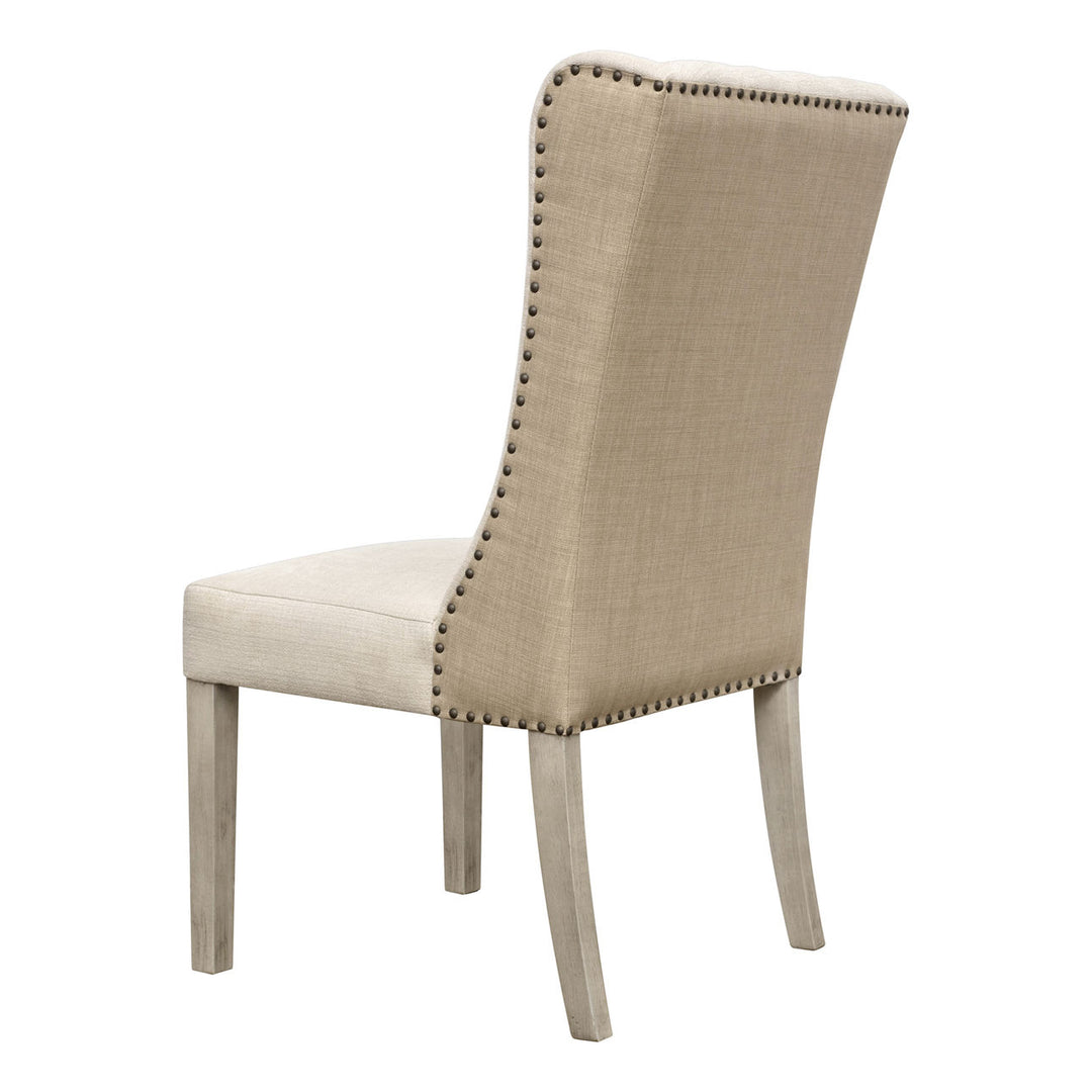 Diane Upholstered Dining Chair, back three quarter view