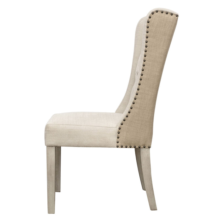 Diane Upholstered Dining Chair, profile view