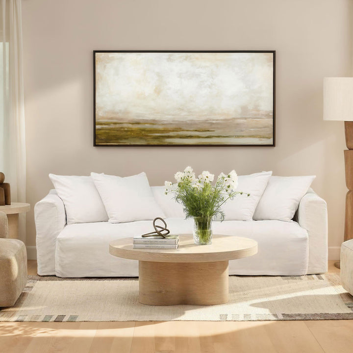 Kyrin Oak Veneer Coffee Table, lifestyle view