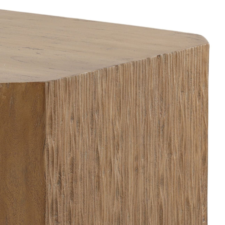 Milo Mango Wood Coffee Table, detail 1 view