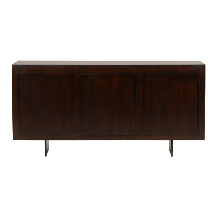 Tavon Acacia and Iron Sideboard, back view