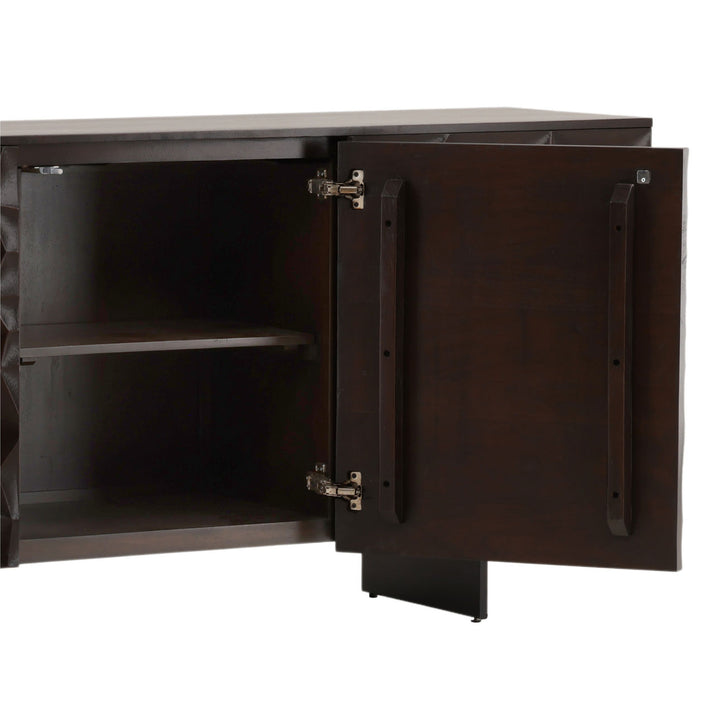 Tavon Acacia and Iron Sideboard, detail 3 view