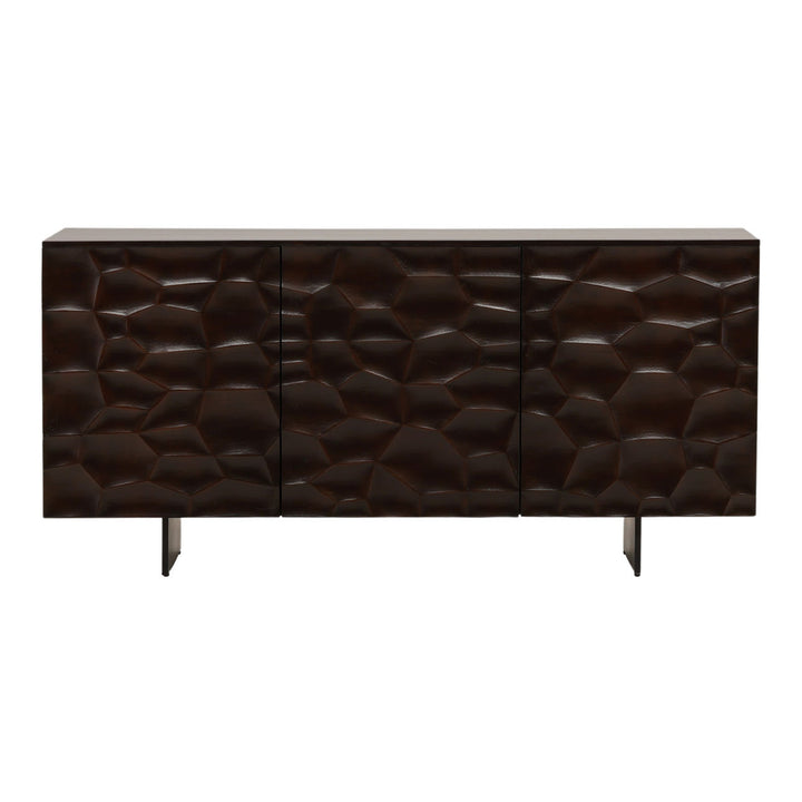 Tavon Acacia and Iron Sideboard, front view
