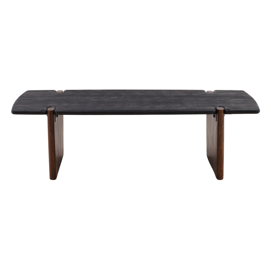 Tarin Solid Acacia Coffee Table, front view
