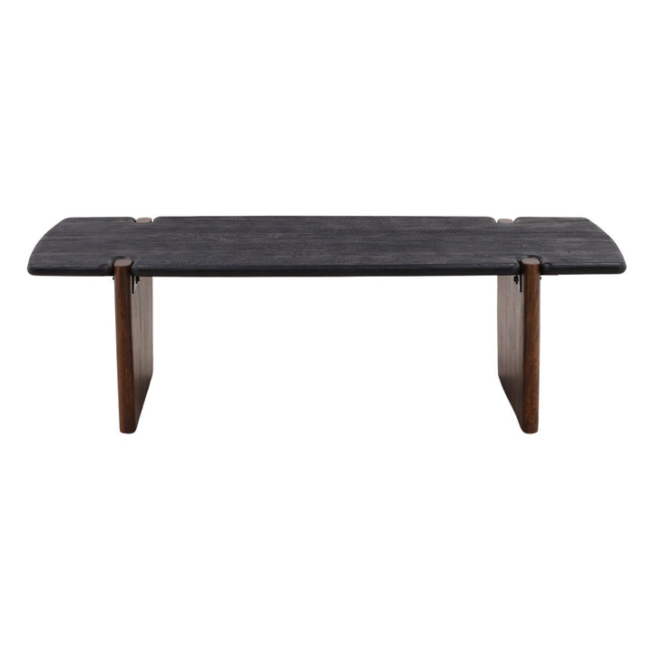 Tarin Solid Acacia Coffee Table, front view