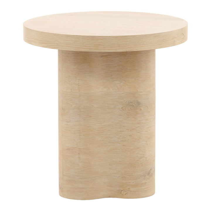 Kyrin Oak Veneer Side Table, front view