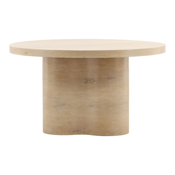 Kyra Natural Oak Veneer Dining Table, 54-inch, front view