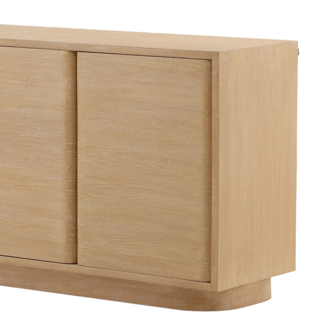 Zane Oak Veneer Sideboard, Four Door, detail 3 view