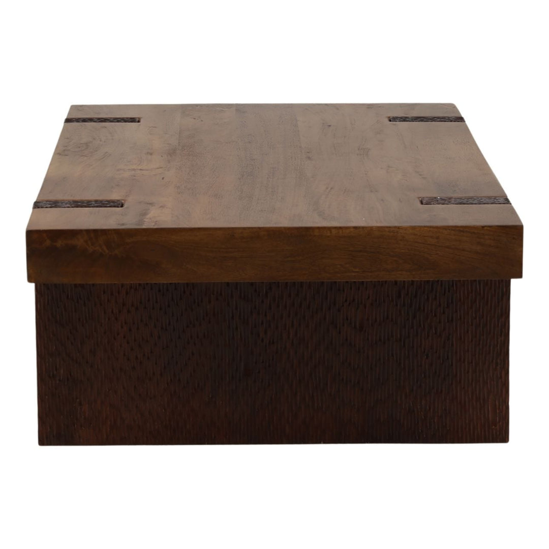 Emery Mango Wood Coffee Table, profile view
