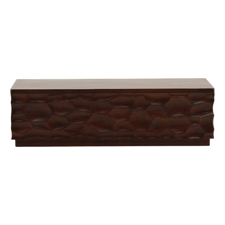 Clara Mango Wood Coffee Table, front view