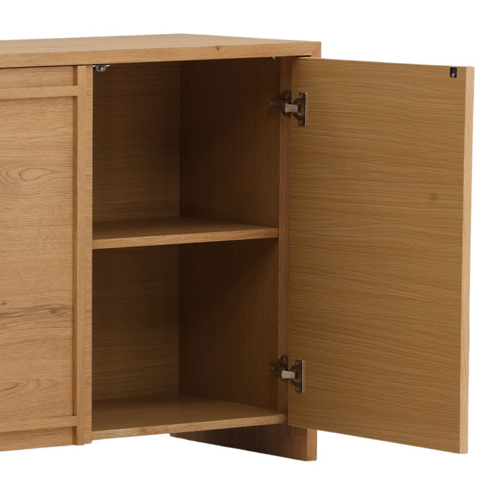 Eden Rustic Oak Veneer Sideboard, detail 2 view
