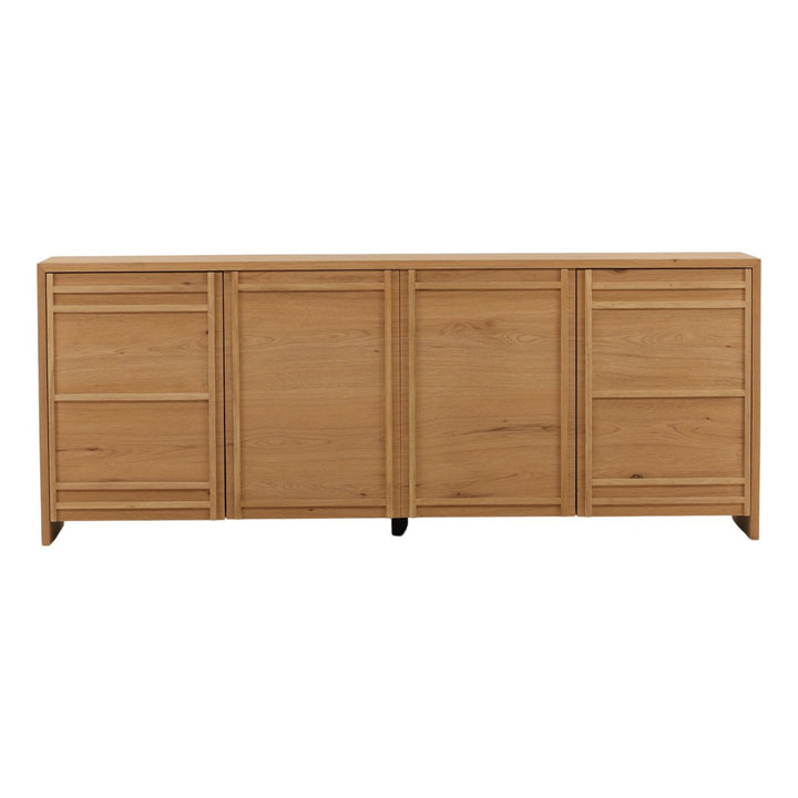Eden Rustic Oak Veneer Sideboard, front view