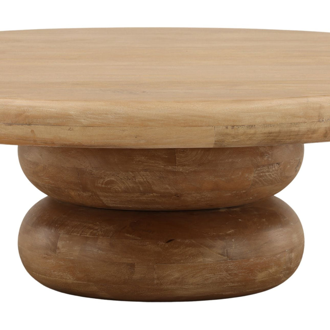 Vela Mango Wood Coffee Table, detail 2 view