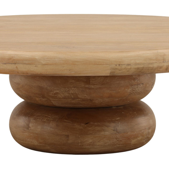 Vela Mango Wood Coffee Table, detail 2 view