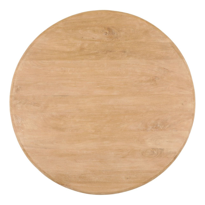 Vela Mango Wood Coffee Table, overhead view