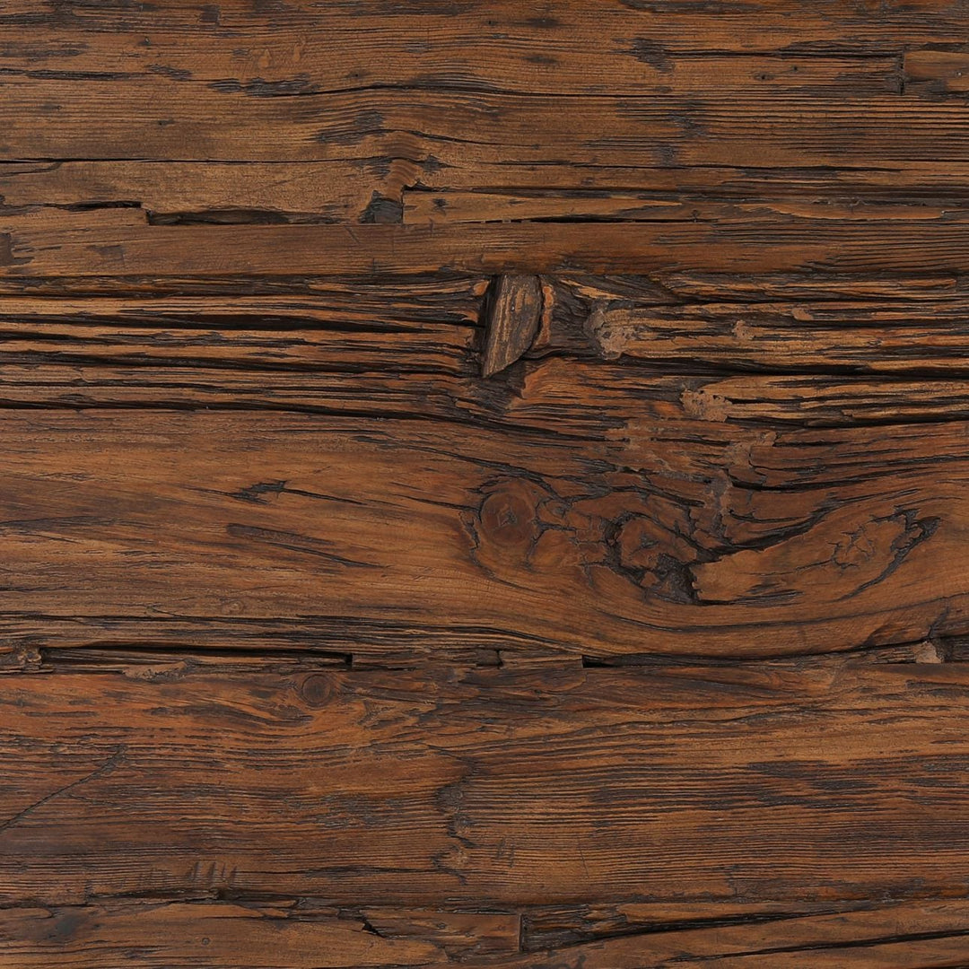 Cora Reclaimed Mango Wood Coffee Table, detail 1 view