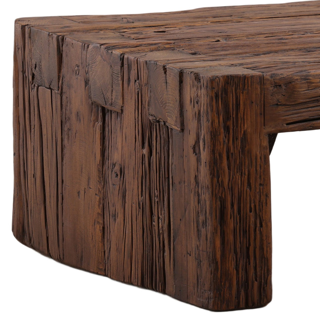 Cora Reclaimed Mango Wood Coffee Table, detail 2 view