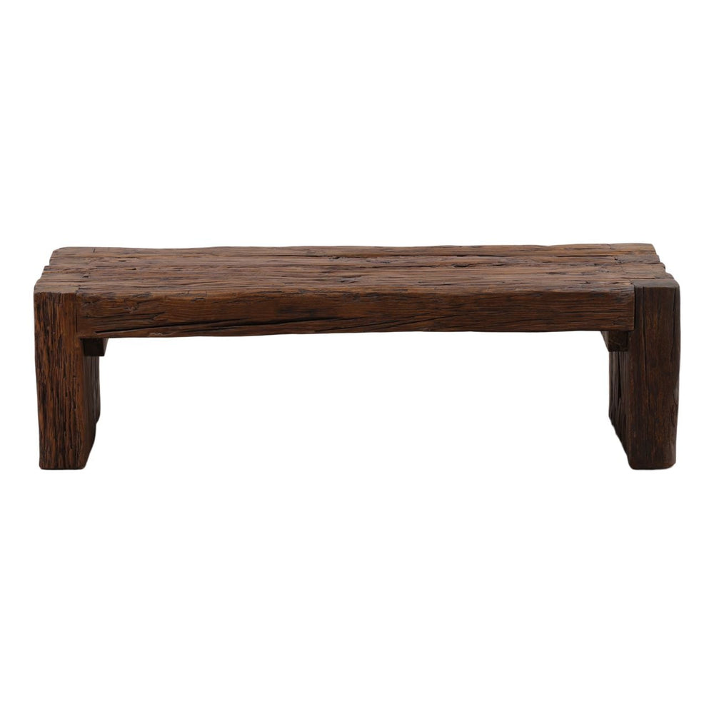 Cora Reclaimed Mango Wood Coffee Table, front view
