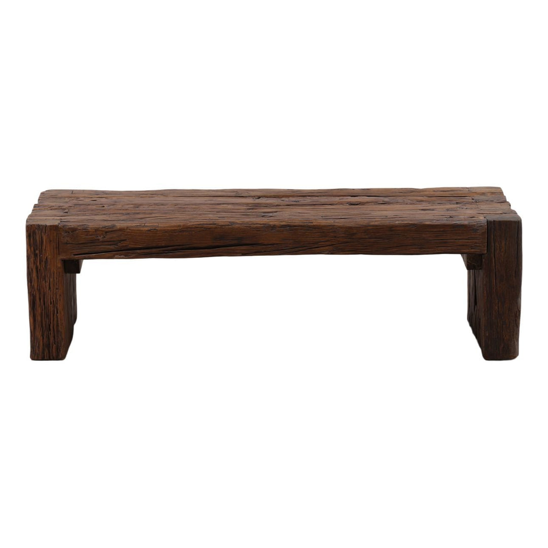 Cora Reclaimed Mango Wood Coffee Table, front view