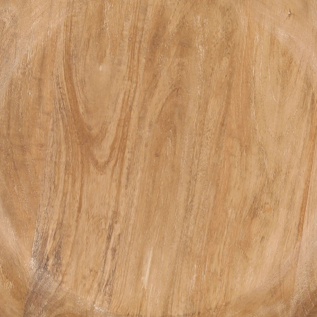 Ansel Mango Wood Side Table, detail 1 view