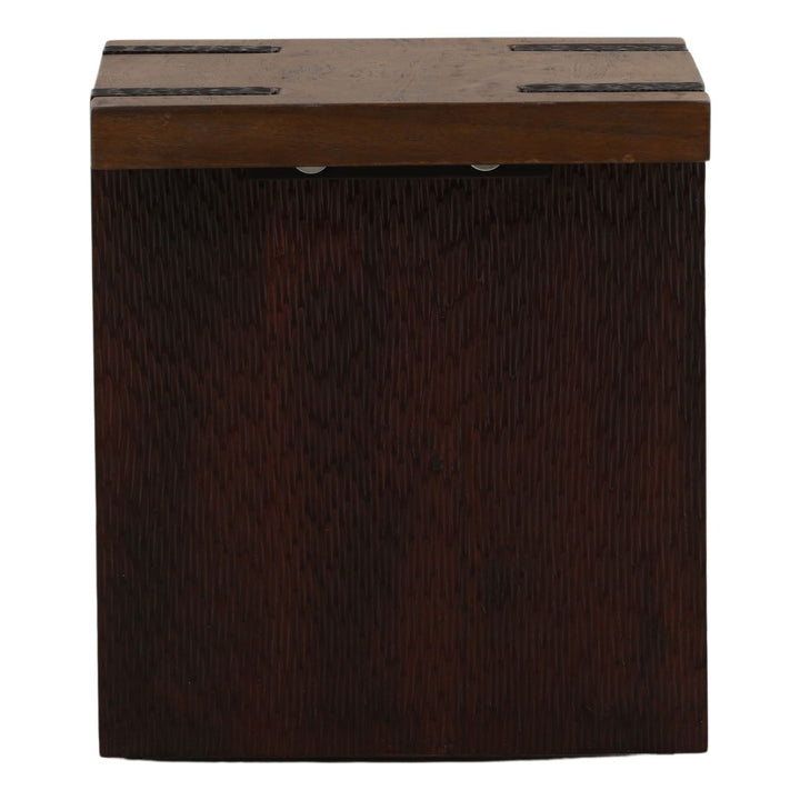 Emery Mango Wood Side Table, profile view