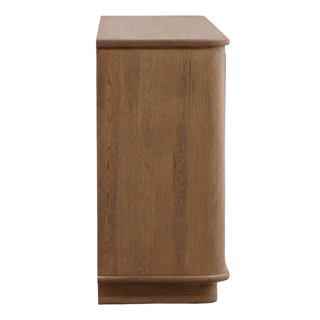 Mora Oak Veneer Sideboard, profile view