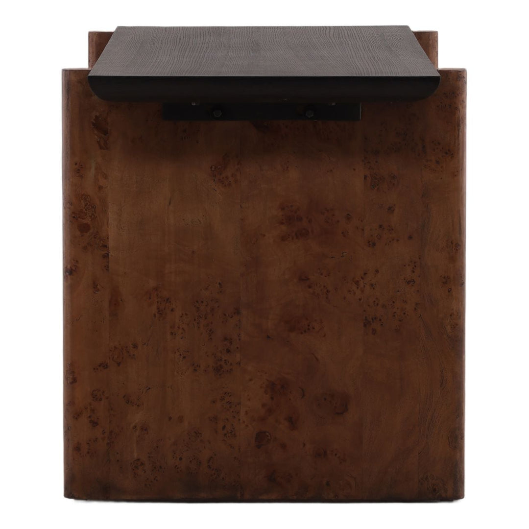 Aven Burl Desk, profile view