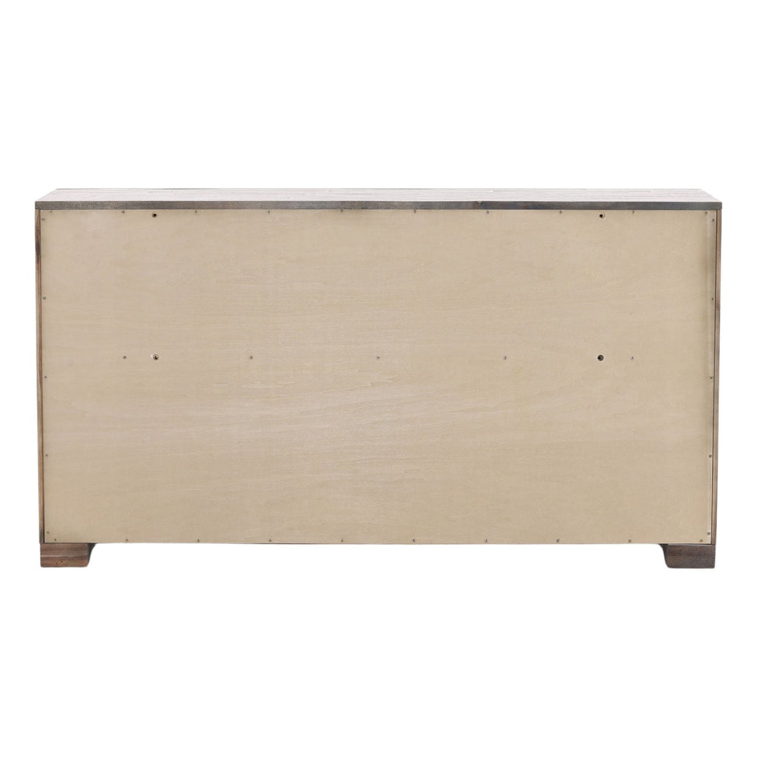Clara Solid Acacia Dresser, back view
