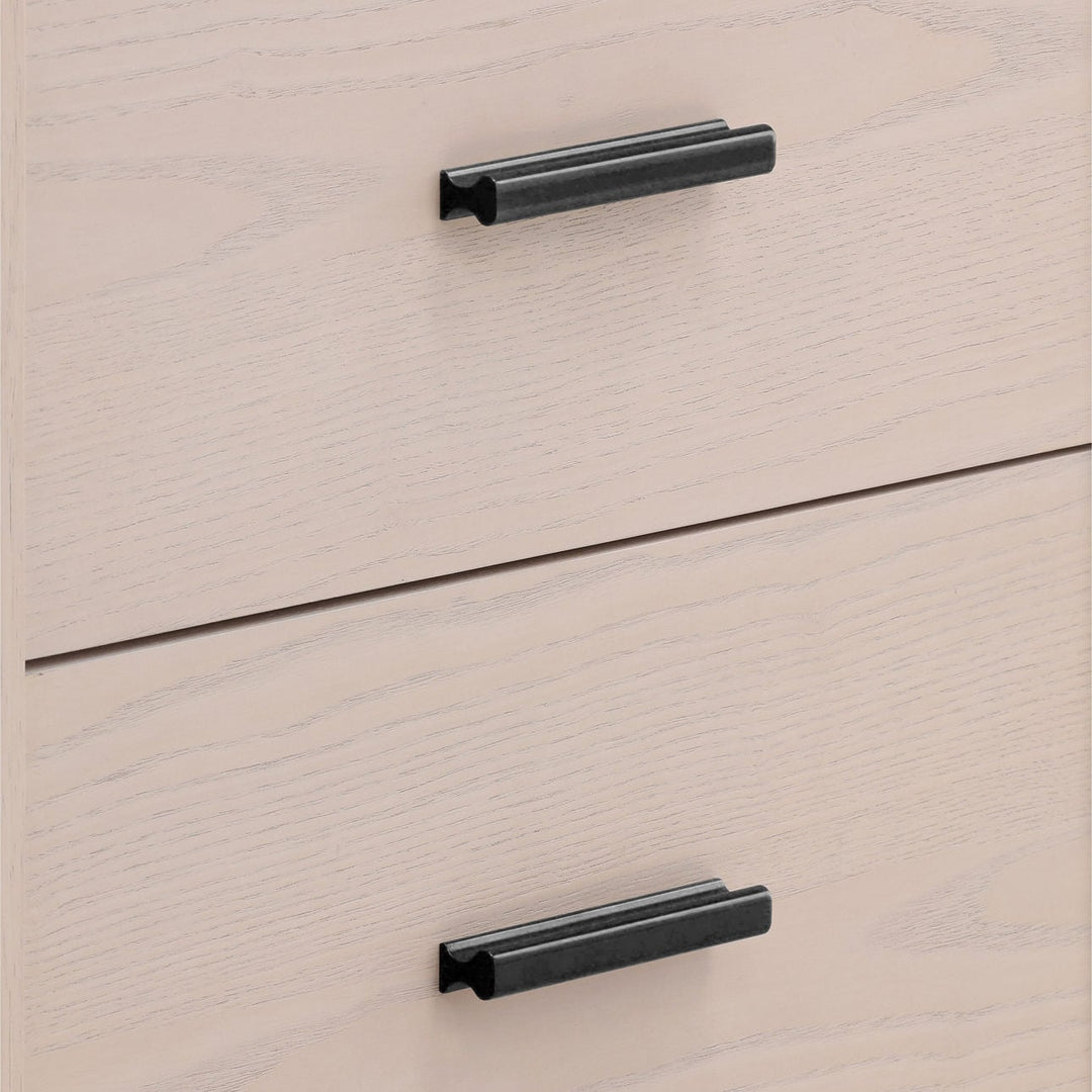 Porter Oak Veneer Nightstand, detail 2 view