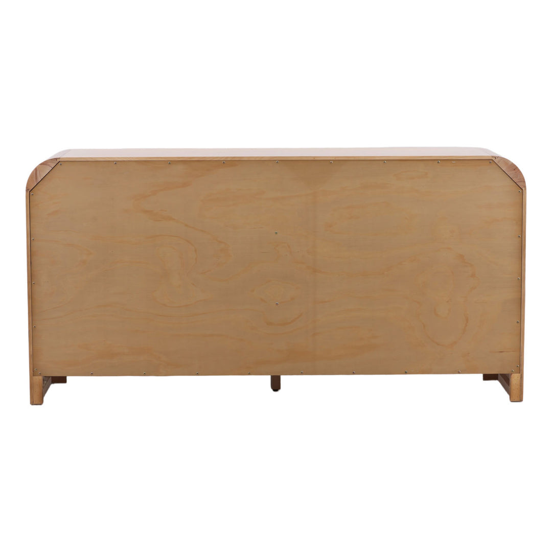 Porter Oak Veneer Dresser, back view