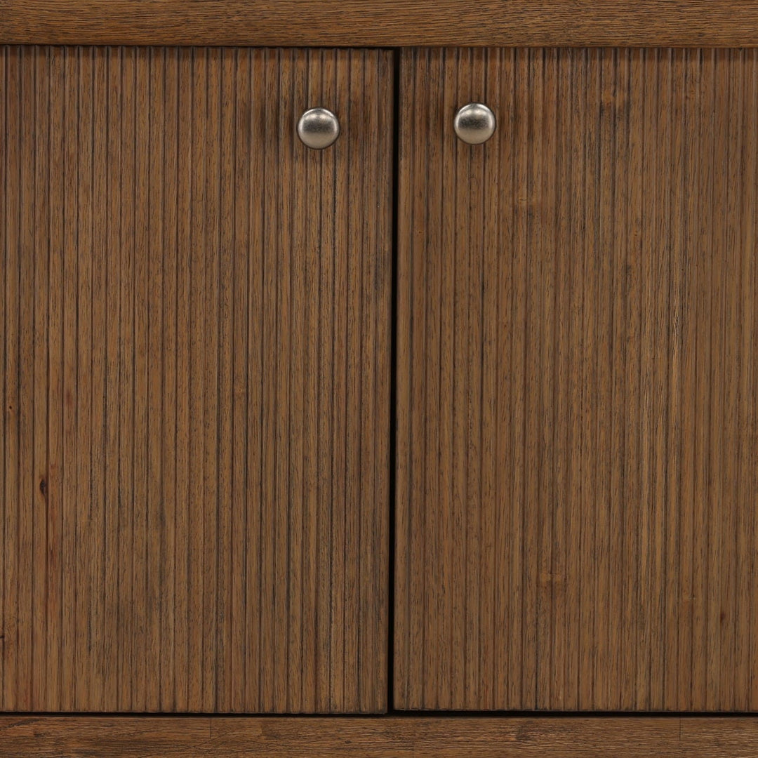 Estelle Oak Veneer Sideboard, Dark Brown, detail 2 view