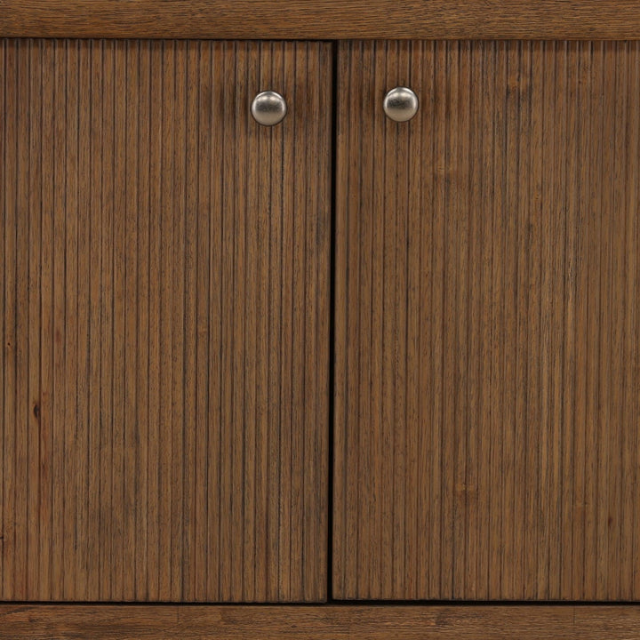 Estelle Oak Veneer Sideboard, Dark Brown, detail 2 view