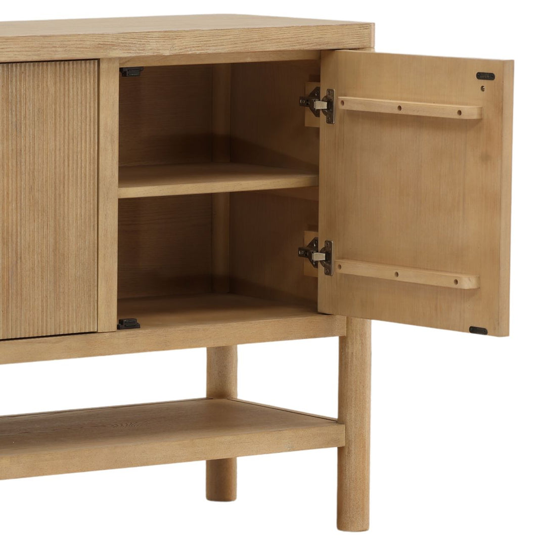 Estelle Oak Veneer Sideboard, Light Warm Wash, detail 2 view